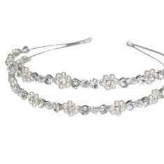 double pearl headband