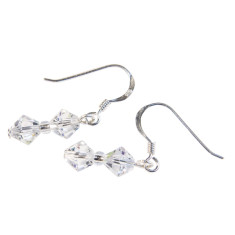 crystal earrings for brides with oval face