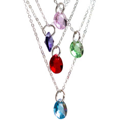 Bridesmaid Necklace - Crystal Drops